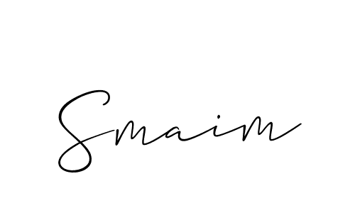 You should practise on your own different ways (Allison_Script) to write your name (Smaim) in signature. don't let someone else do it for you. Smaim signature style 2 images and pictures png