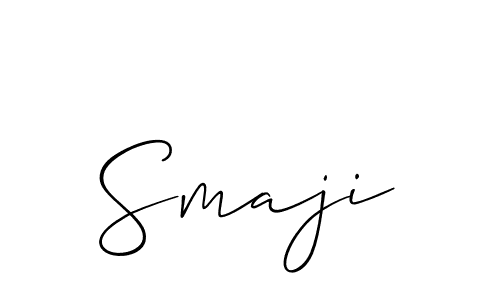 Also You can easily find your signature by using the search form. We will create Smaji name handwritten signature images for you free of cost using Allison_Script sign style. Smaji signature style 2 images and pictures png