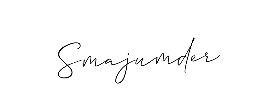 Once you've used our free online signature maker to create your best signature Allison_Script style, it's time to enjoy all of the benefits that Smajumder name signing documents. Smajumder signature style 2 images and pictures png