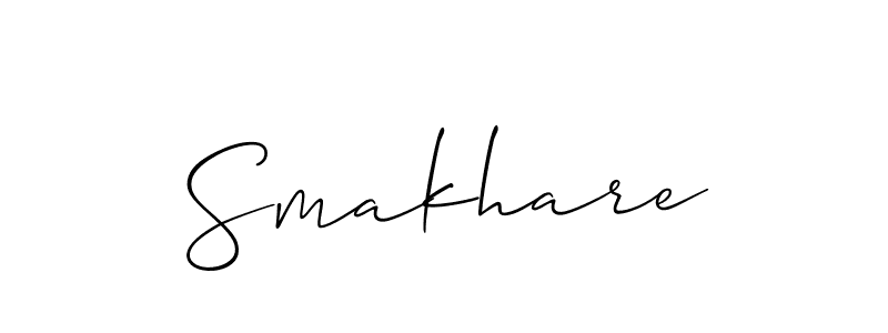 if you are searching for the best signature style for your name Smakhare. so please give up your signature search. here we have designed multiple signature styles  using Allison_Script. Smakhare signature style 2 images and pictures png