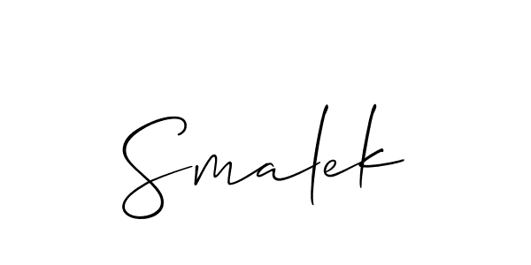 Smalek stylish signature style. Best Handwritten Sign (Allison_Script) for my name. Handwritten Signature Collection Ideas for my name Smalek. Smalek signature style 2 images and pictures png