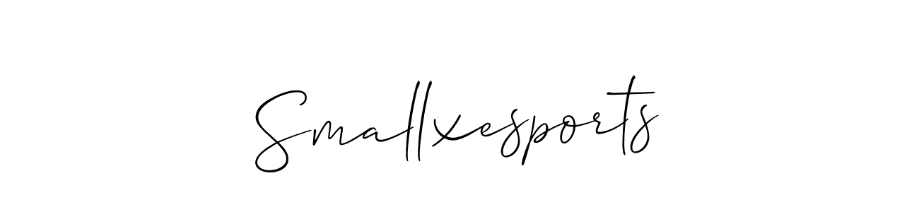 Make a beautiful signature design for name Smallxesports. With this signature (Allison_Script) style, you can create a handwritten signature for free. Smallxesports signature style 2 images and pictures png