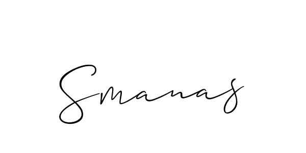 How to Draw Smanas signature style? Allison_Script is a latest design signature styles for name Smanas. Smanas signature style 2 images and pictures png