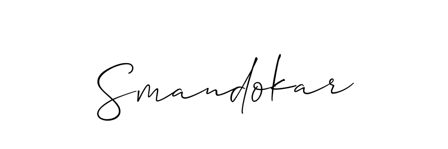 if you are searching for the best signature style for your name Smandokar. so please give up your signature search. here we have designed multiple signature styles  using Allison_Script. Smandokar signature style 2 images and pictures png