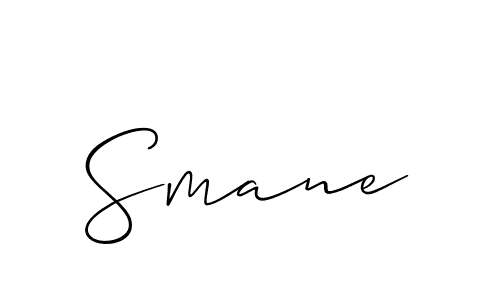 It looks lik you need a new signature style for name Smane. Design unique handwritten (Allison_Script) signature with our free signature maker in just a few clicks. Smane signature style 2 images and pictures png