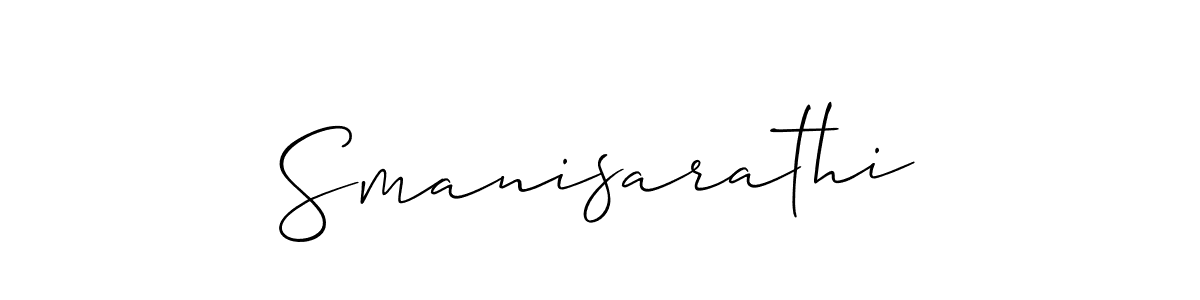 Once you've used our free online signature maker to create your best signature Allison_Script style, it's time to enjoy all of the benefits that Smanisarathi name signing documents. Smanisarathi signature style 2 images and pictures png