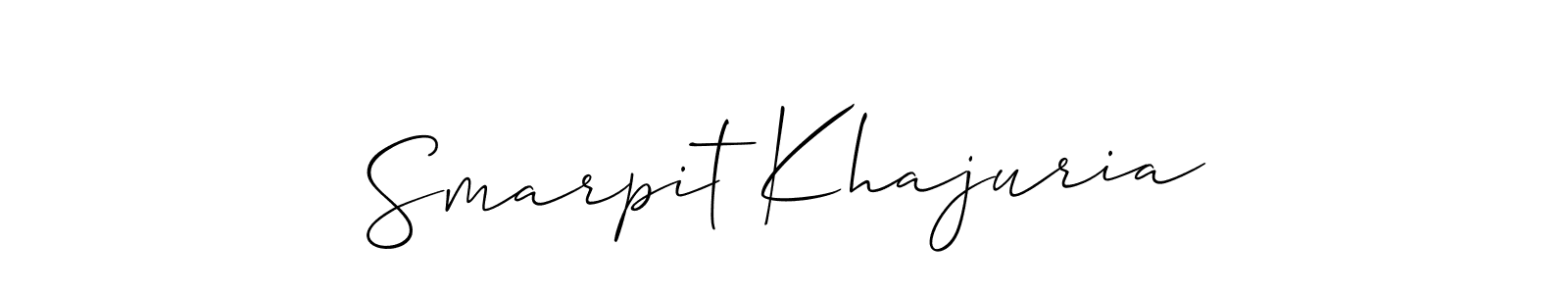 Once you've used our free online signature maker to create your best signature Allison_Script style, it's time to enjoy all of the benefits that Smarpit Khajuria name signing documents. Smarpit Khajuria signature style 2 images and pictures png