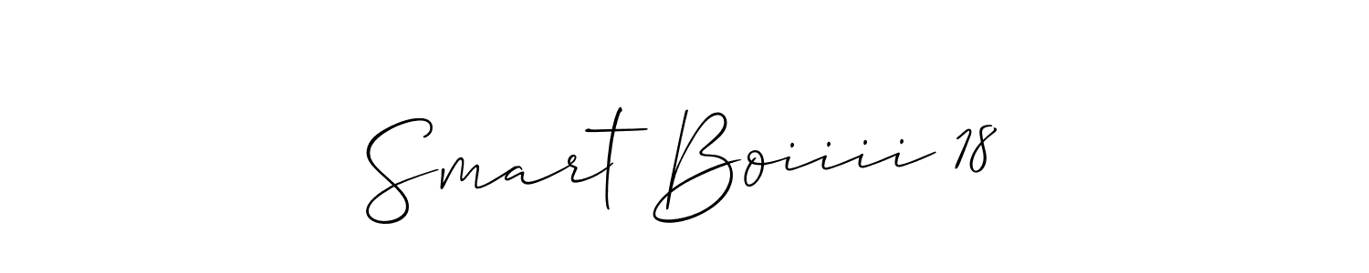 Design your own signature with our free online signature maker. With this signature software, you can create a handwritten (Allison_Script) signature for name Smart Boiiii 18. Smart Boiiii 18 signature style 2 images and pictures png