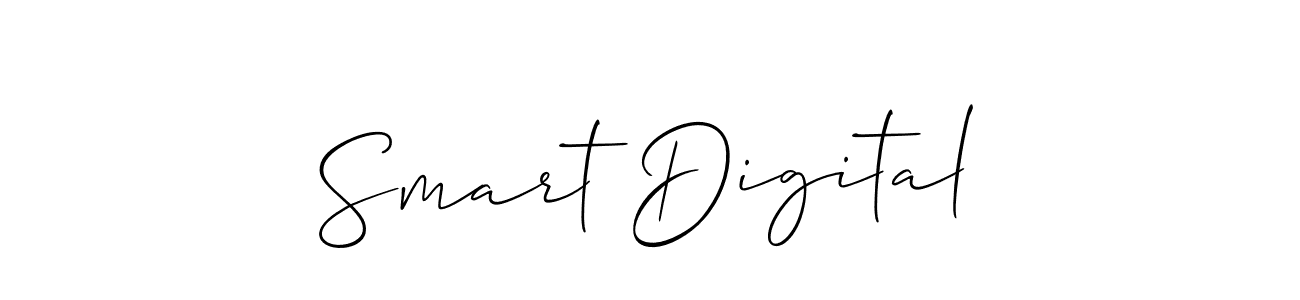 Use a signature maker to create a handwritten signature online. With this signature software, you can design (Allison_Script) your own signature for name Smart Digital. Smart Digital signature style 2 images and pictures png