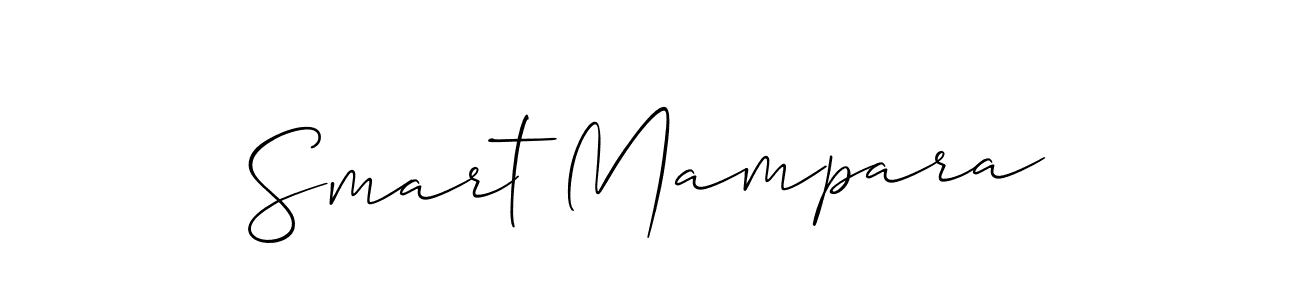 How to make Smart Mampara signature? Allison_Script is a professional autograph style. Create handwritten signature for Smart Mampara name. Smart Mampara signature style 2 images and pictures png