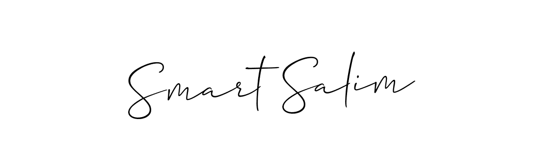 How to make Smart Salim signature? Allison_Script is a professional autograph style. Create handwritten signature for Smart Salim name. Smart Salim signature style 2 images and pictures png