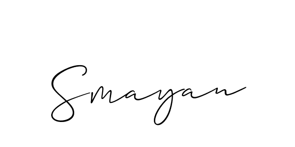 Make a beautiful signature design for name Smayan. Use this online signature maker to create a handwritten signature for free. Smayan signature style 2 images and pictures png