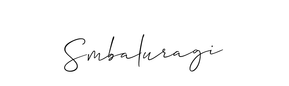 Allison_Script is a professional signature style that is perfect for those who want to add a touch of class to their signature. It is also a great choice for those who want to make their signature more unique. Get Smbaluragi name to fancy signature for free. Smbaluragi signature style 2 images and pictures png
