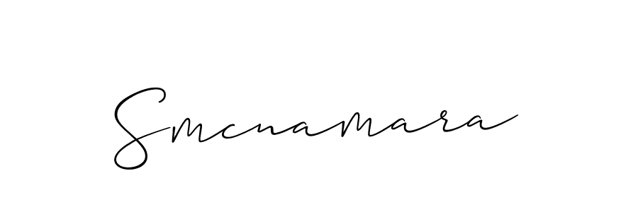 How to Draw Smcnamara signature style? Allison_Script is a latest design signature styles for name Smcnamara. Smcnamara signature style 2 images and pictures png