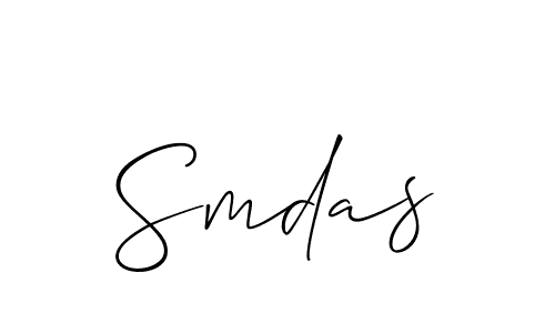 How to make Smdas signature? Allison_Script is a professional autograph style. Create handwritten signature for Smdas name. Smdas signature style 2 images and pictures png