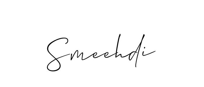 Best and Professional Signature Style for Smeehdi. Allison_Script Best Signature Style Collection. Smeehdi signature style 2 images and pictures png