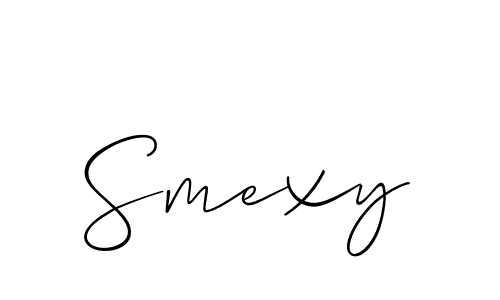 if you are searching for the best signature style for your name Smexy. so please give up your signature search. here we have designed multiple signature styles  using Allison_Script. Smexy signature style 2 images and pictures png