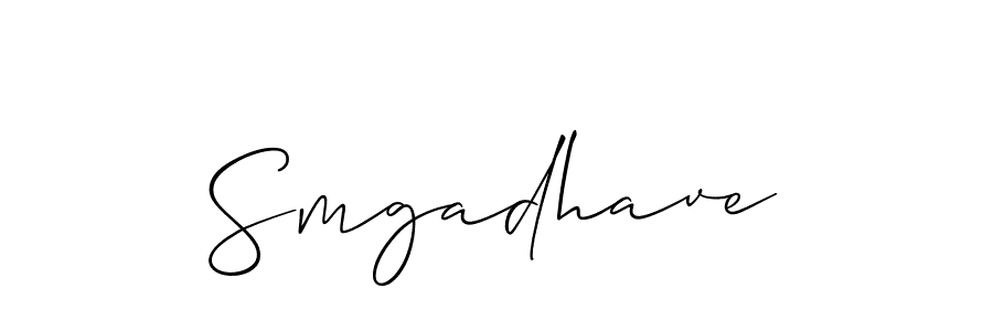 if you are searching for the best signature style for your name Smgadhave. so please give up your signature search. here we have designed multiple signature styles  using Allison_Script. Smgadhave signature style 2 images and pictures png