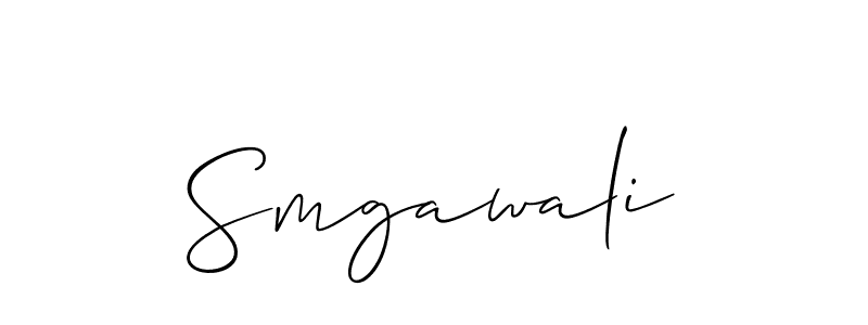 Make a short Smgawali signature style. Manage your documents anywhere anytime using Allison_Script. Create and add eSignatures, submit forms, share and send files easily. Smgawali signature style 2 images and pictures png