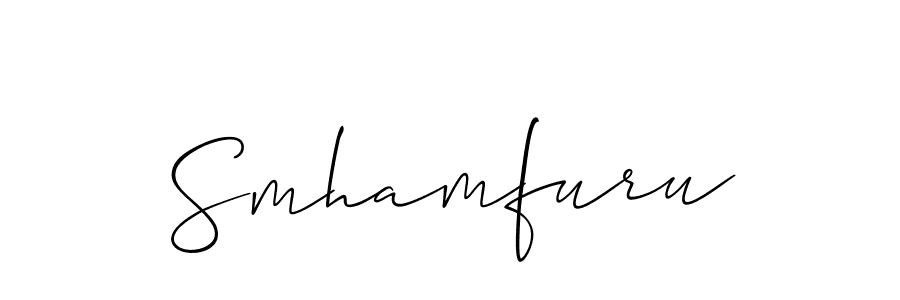 How to Draw Smhamfuru signature style? Allison_Script is a latest design signature styles for name Smhamfuru. Smhamfuru signature style 2 images and pictures png