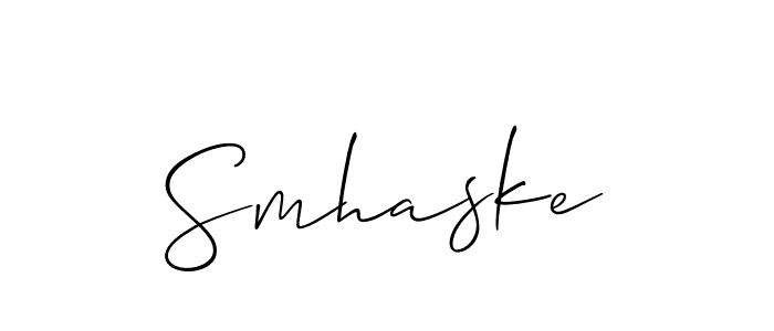 You should practise on your own different ways (Allison_Script) to write your name (Smhaske) in signature. don't let someone else do it for you. Smhaske signature style 2 images and pictures png