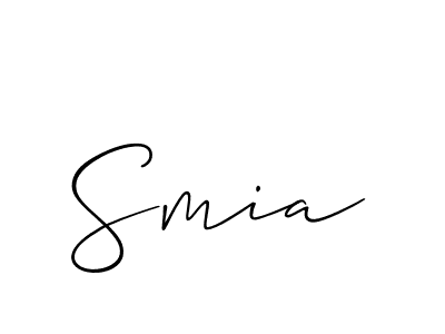 if you are searching for the best signature style for your name Smia. so please give up your signature search. here we have designed multiple signature styles  using Allison_Script. Smia signature style 2 images and pictures png