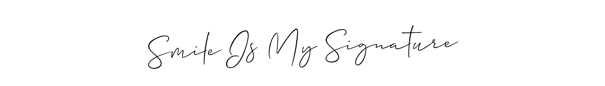 Once you've used our free online signature maker to create your best signature Allison_Script style, it's time to enjoy all of the benefits that Smile Is My Signature name signing documents. Smile Is My Signature signature style 2 images and pictures png