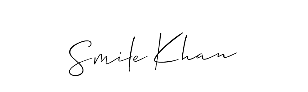 Also You can easily find your signature by using the search form. We will create Smile Khan name handwritten signature images for you free of cost using Allison_Script sign style. Smile Khan signature style 2 images and pictures png