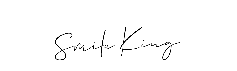 Also You can easily find your signature by using the search form. We will create Smile King name handwritten signature images for you free of cost using Allison_Script sign style. Smile King signature style 2 images and pictures png