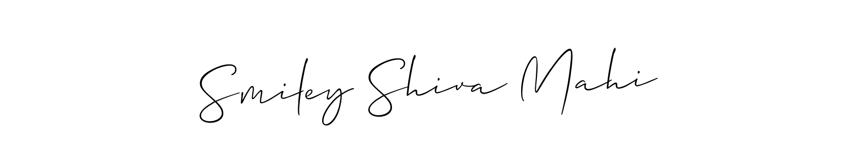 See photos of Smiley Shiva Mahi official signature by Spectra . Check more albums & portfolios. Read reviews & check more about Allison_Script font. Smiley Shiva Mahi signature style 2 images and pictures png