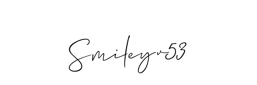 Smileyv53 stylish signature style. Best Handwritten Sign (Allison_Script) for my name. Handwritten Signature Collection Ideas for my name Smileyv53. Smileyv53 signature style 2 images and pictures png