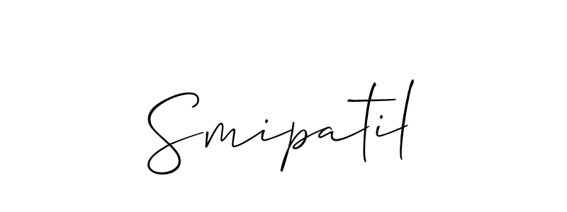 How to make Smipatil name signature. Use Allison_Script style for creating short signs online. This is the latest handwritten sign. Smipatil signature style 2 images and pictures png