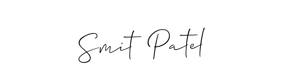 Make a beautiful signature design for name Smit  Patel. With this signature (Allison_Script) style, you can create a handwritten signature for free. Smit  Patel signature style 2 images and pictures png