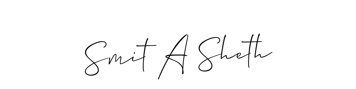 Best and Professional Signature Style for Smit A Sheth. Allison_Script Best Signature Style Collection. Smit A Sheth signature style 2 images and pictures png