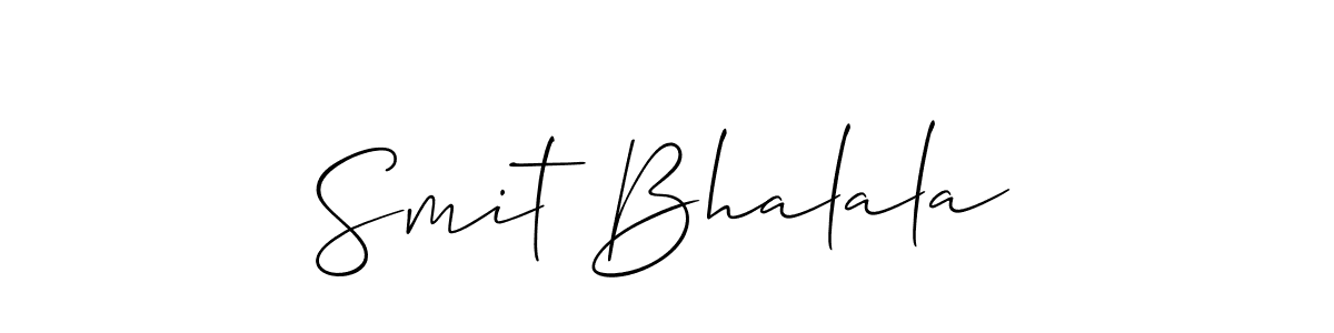 How to Draw Smit Bhalala signature style? Allison_Script is a latest design signature styles for name Smit Bhalala. Smit Bhalala signature style 2 images and pictures png