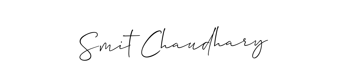 Once you've used our free online signature maker to create your best signature Allison_Script style, it's time to enjoy all of the benefits that Smit Chaudhary name signing documents. Smit Chaudhary signature style 2 images and pictures png