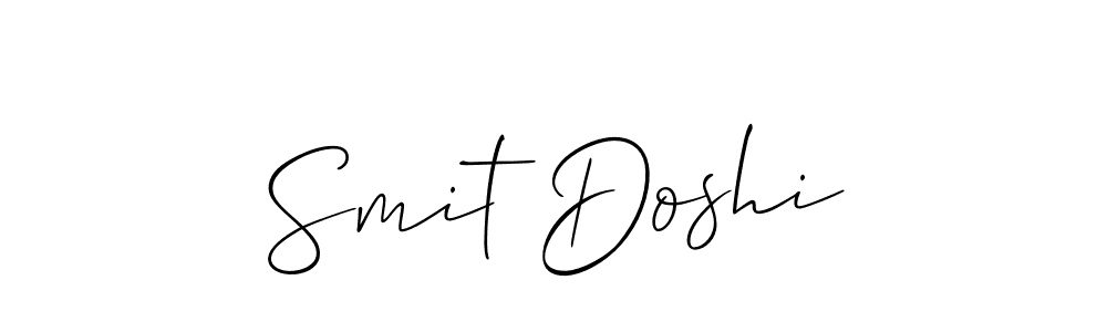 Similarly Allison_Script is the best handwritten signature design. Signature creator online .You can use it as an online autograph creator for name Smit Doshi. Smit Doshi signature style 2 images and pictures png
