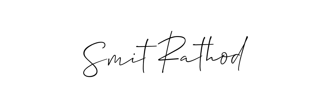 Smit Rathod stylish signature style. Best Handwritten Sign (Allison_Script) for my name. Handwritten Signature Collection Ideas for my name Smit Rathod. Smit Rathod signature style 2 images and pictures png