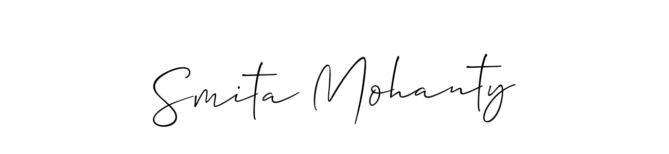 Make a short Smita Mohanty signature style. Manage your documents anywhere anytime using Allison_Script. Create and add eSignatures, submit forms, share and send files easily. Smita Mohanty signature style 2 images and pictures png