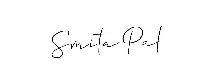 Design your own signature with our free online signature maker. With this signature software, you can create a handwritten (Allison_Script) signature for name Smita Pal. Smita Pal signature style 2 images and pictures png