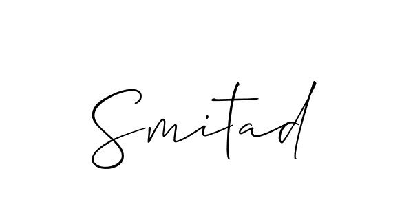 How to make Smitad signature? Allison_Script is a professional autograph style. Create handwritten signature for Smitad name. Smitad signature style 2 images and pictures png