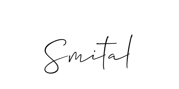Also we have Smital name is the best signature style. Create professional handwritten signature collection using Allison_Script autograph style. Smital signature style 2 images and pictures png