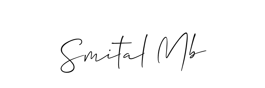 if you are searching for the best signature style for your name Smital Mb. so please give up your signature search. here we have designed multiple signature styles  using Allison_Script. Smital Mb signature style 2 images and pictures png