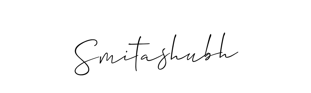 Create a beautiful signature design for name Smitashubh. With this signature (Allison_Script) fonts, you can make a handwritten signature for free. Smitashubh signature style 2 images and pictures png