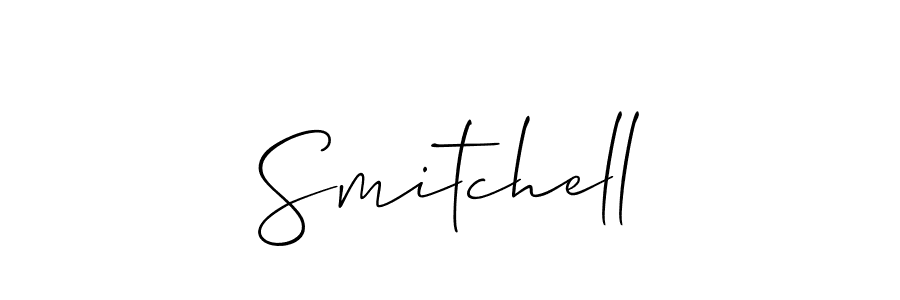 Make a beautiful signature design for name Smitchell. With this signature (Allison_Script) style, you can create a handwritten signature for free. Smitchell signature style 2 images and pictures png