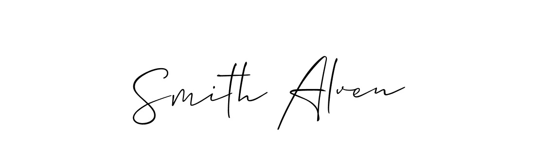 Best and Professional Signature Style for Smith Alven. Allison_Script Best Signature Style Collection. Smith Alven signature style 2 images and pictures png