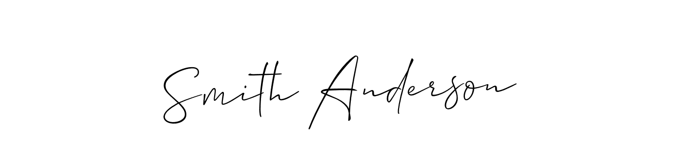 Similarly Allison_Script is the best handwritten signature design. Signature creator online .You can use it as an online autograph creator for name Smith Anderson. Smith Anderson signature style 2 images and pictures png