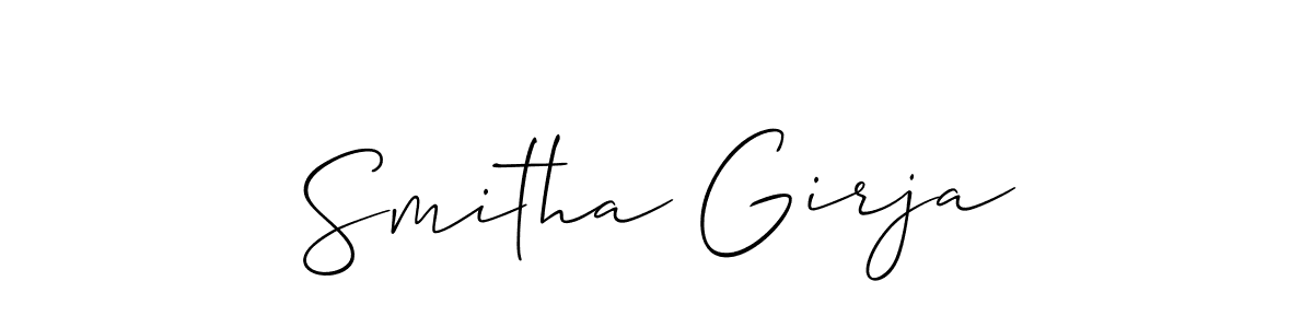 Best and Professional Signature Style for Smitha Girja. Allison_Script Best Signature Style Collection. Smitha Girja signature style 2 images and pictures png