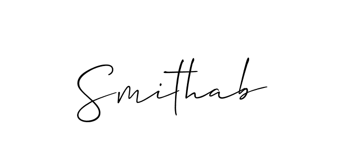 You can use this online signature creator to create a handwritten signature for the name Smithab. This is the best online autograph maker. Smithab signature style 2 images and pictures png