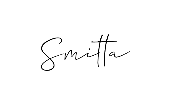 Check out images of Autograph of Smitta name. Actor Smitta Signature Style. Allison_Script is a professional sign style online. Smitta signature style 2 images and pictures png